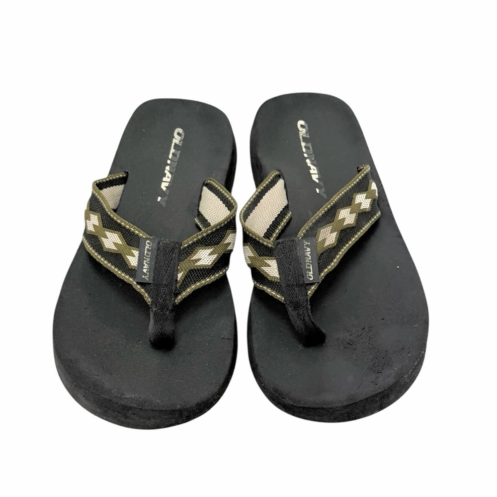 Vintage Old Navy Wide Footbed Flip Flops‎ Foam Thong Sandals Comfort Casual 7.5